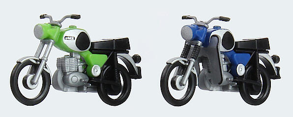 Motorrad MZ TS 250, 2er-Set grün/blau, Art.-Nr.: 11251